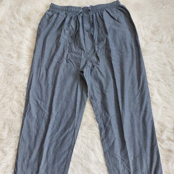 Fruit of the Loom Men's Grey Draw String Waist Pyjama Pants XL - Picture 2 of 9